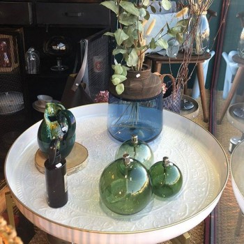 Lampe à huile - sphère green