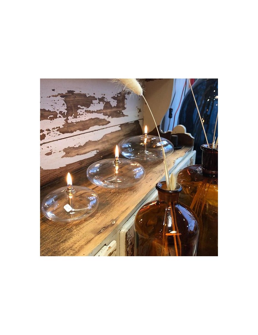 Lampe à huile - Ellipse transparente