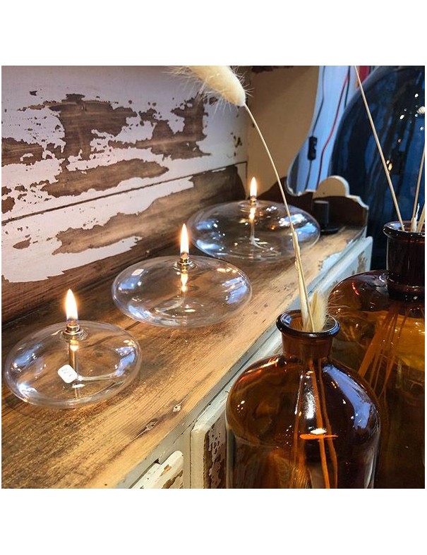 Lampe à huile - Ellipse transparente