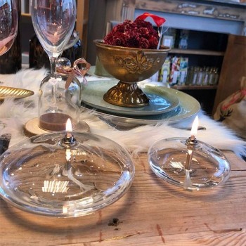 Lampe à huile - Ellipse transparente