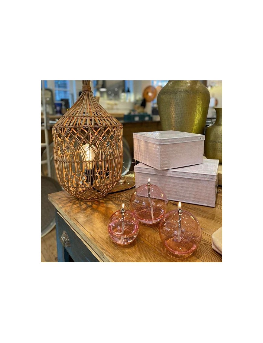 Lampe à huile - Sphère pink