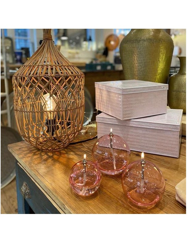 Lampe à huile - Sphère pink