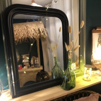 Miroir antique noir