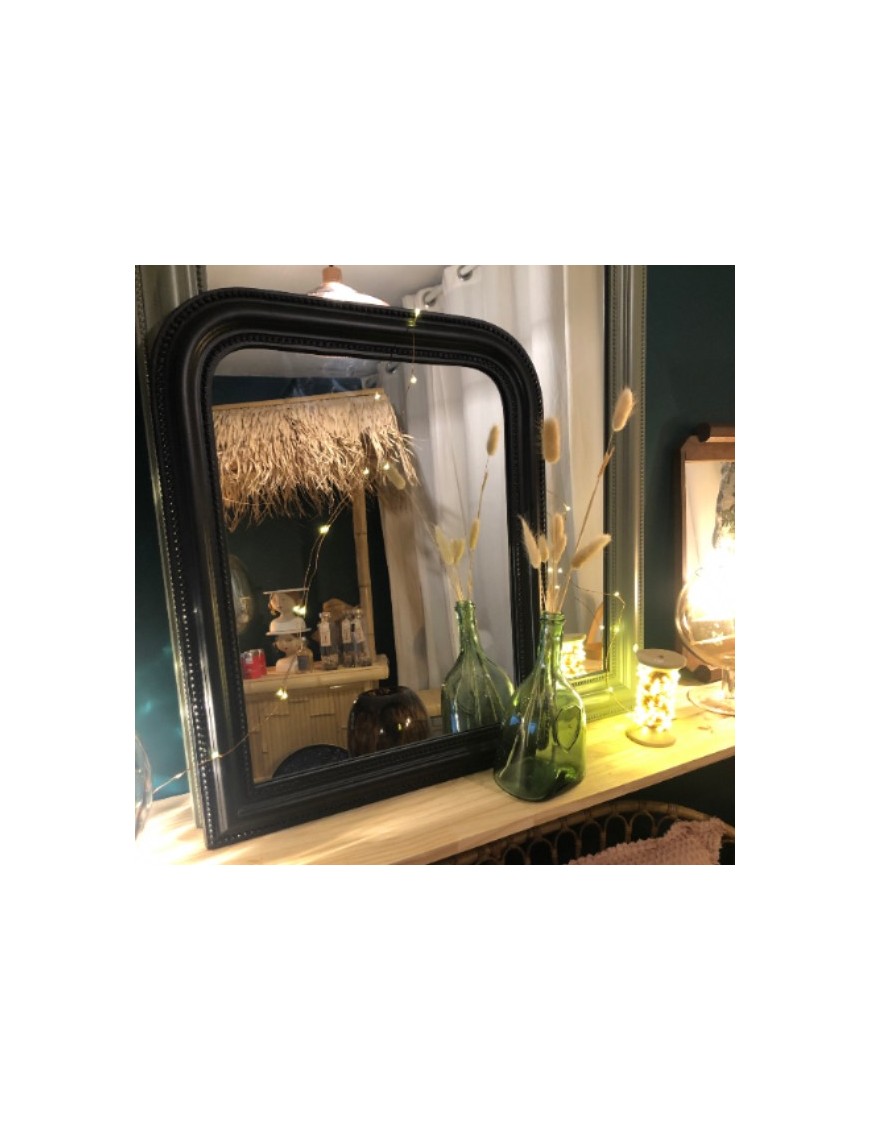 Miroir antique noir
