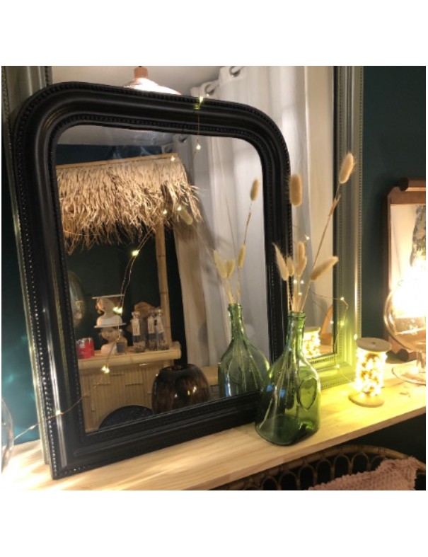 Miroir style antique bois