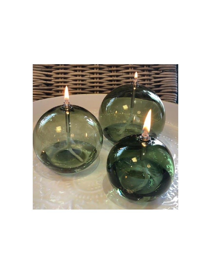 Lampe à huile - sphère green