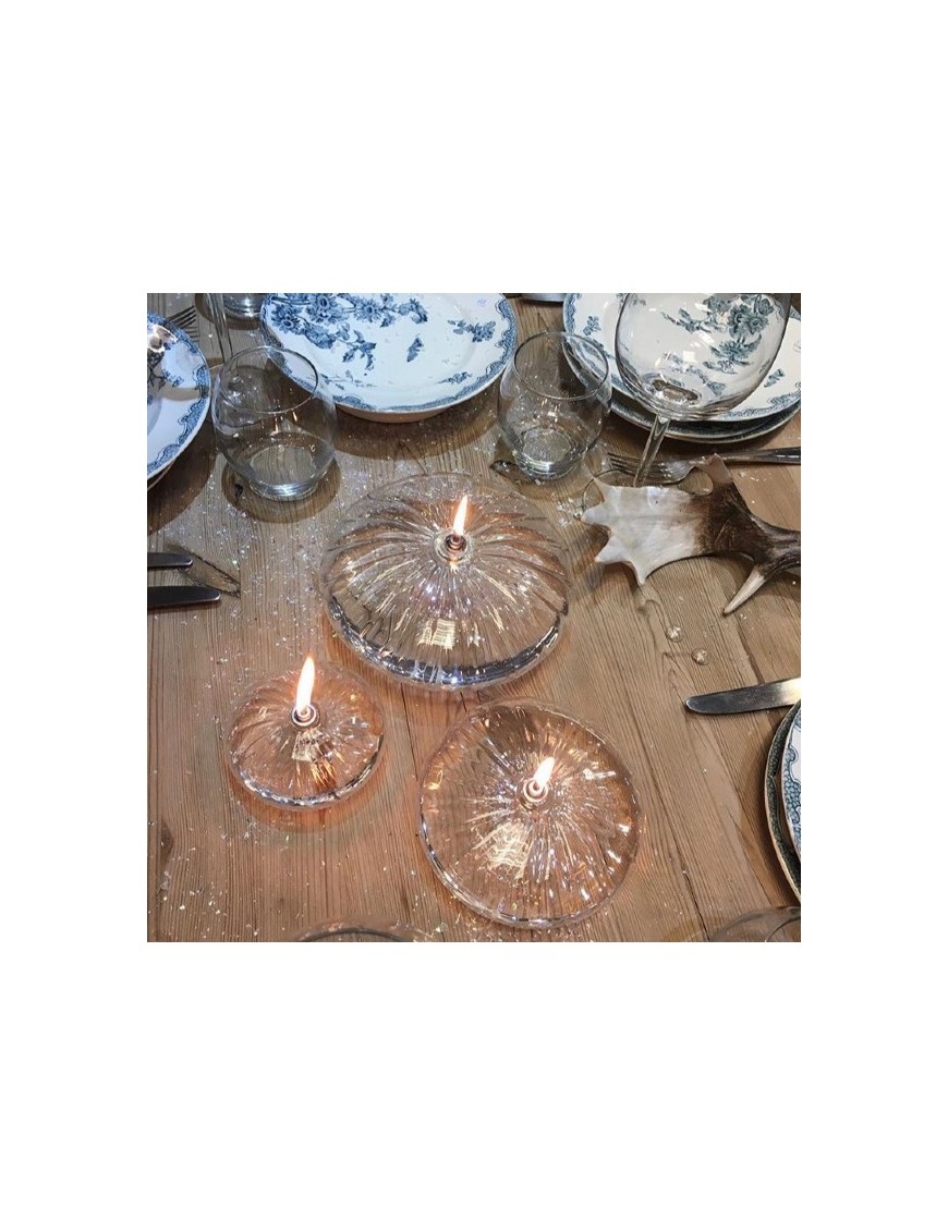 Lampe à huile - Ellipse striée