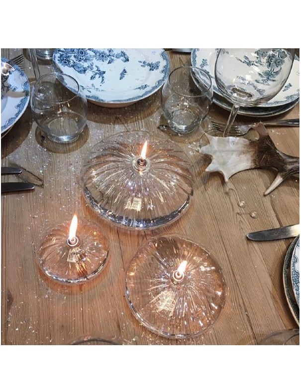 Lampe à huile - Ellipse striée