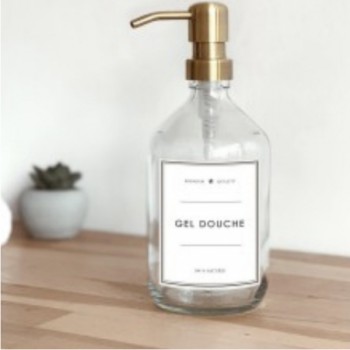 Flacon gel douche rechargeable
