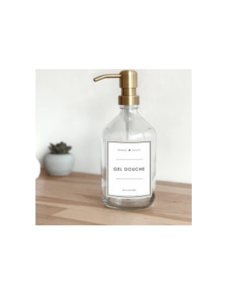 Flacon gel douche rechargeable