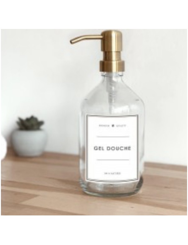 Flacon gel douche rechargeable