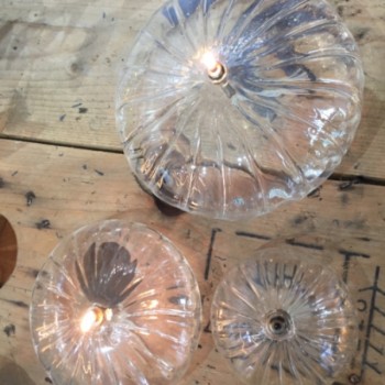 Lampe à huile - Ellipse striée