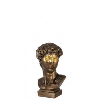 Buste David Poly bronze