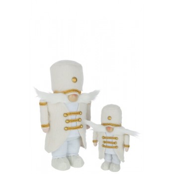 Soldat blanc et or