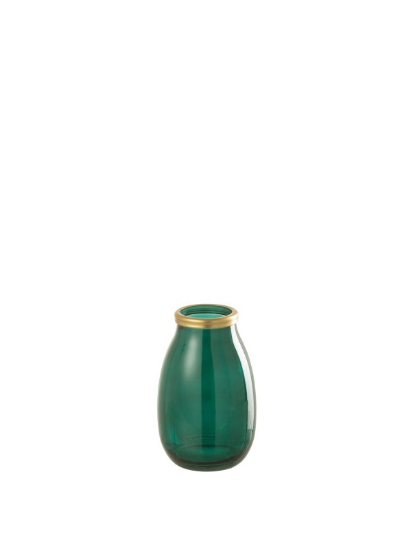 Vase vert & or