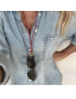 Cordon de lunettes anneau doré