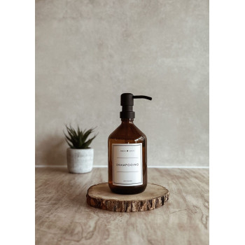 Flacon shampoing rechargeable