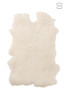 Peau de lapin blanche