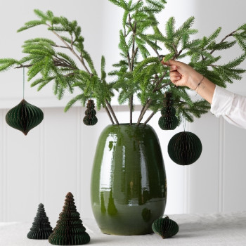 Sapin en papier vert