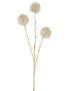 Branche 3 pompons ivoire & or
