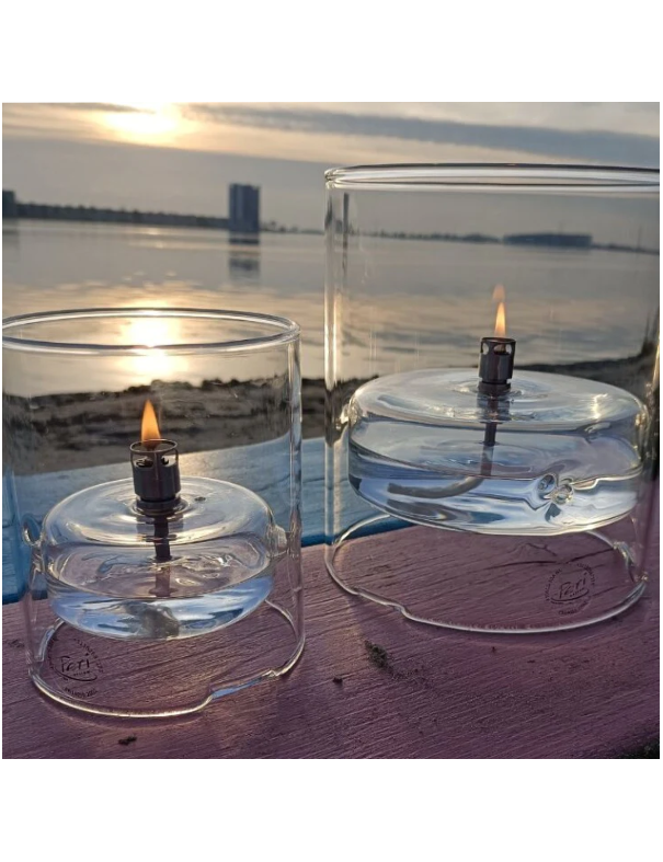 Lampe à huile photophore intégré