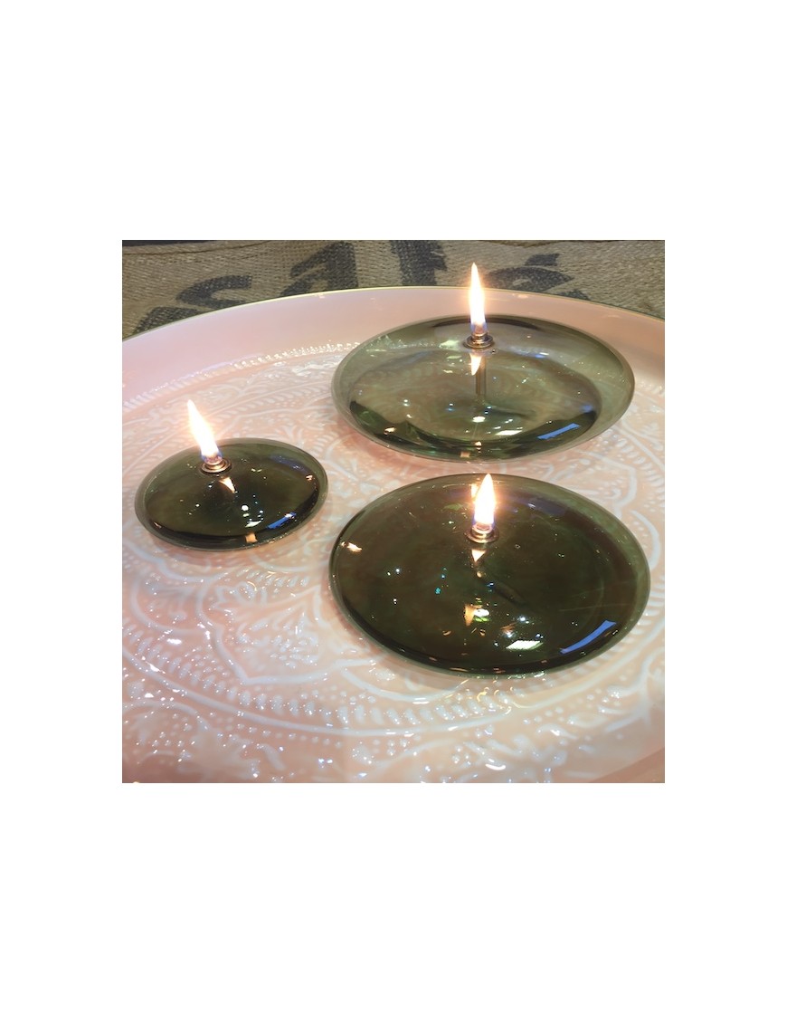 Lampe à huile - Ellipse green