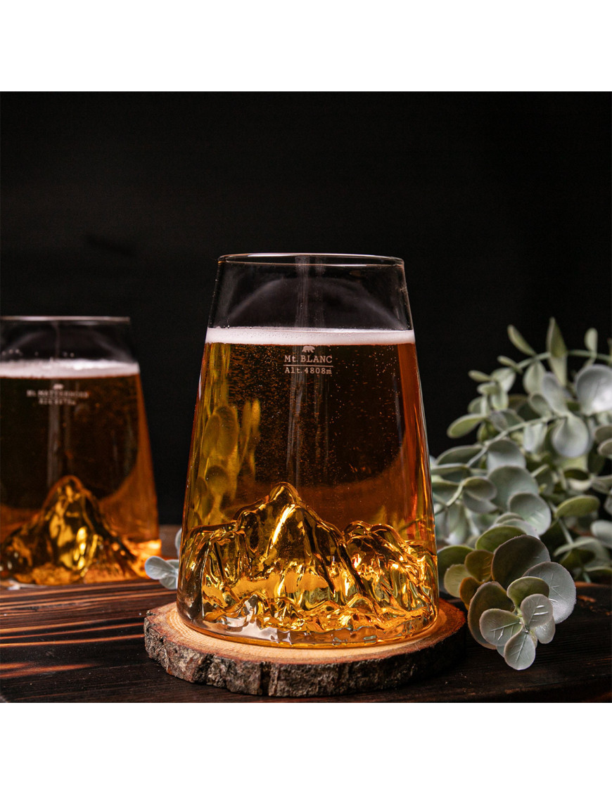 Verre à bière ou cocktail  Topographic "Pic du Midi D’Osseau"