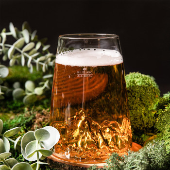 Verre à bière ou cocktail  Topographic "Pic du Midi D’Osseau"