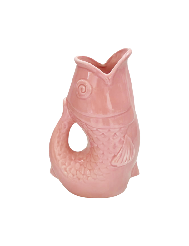 Vase pichet poisson rose