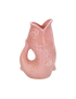 Vase pichet poisson rose