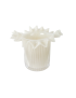 Vase froufrou blanc cassé
