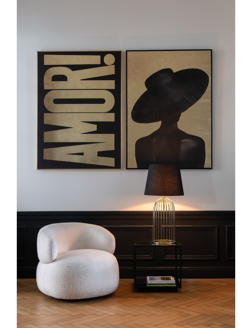 Tableau Zora noir & or