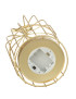 Cage à oiseau dorée led