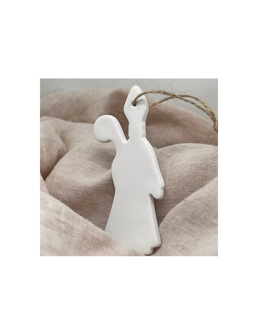 Saint Nicolas en porcelaine blanche