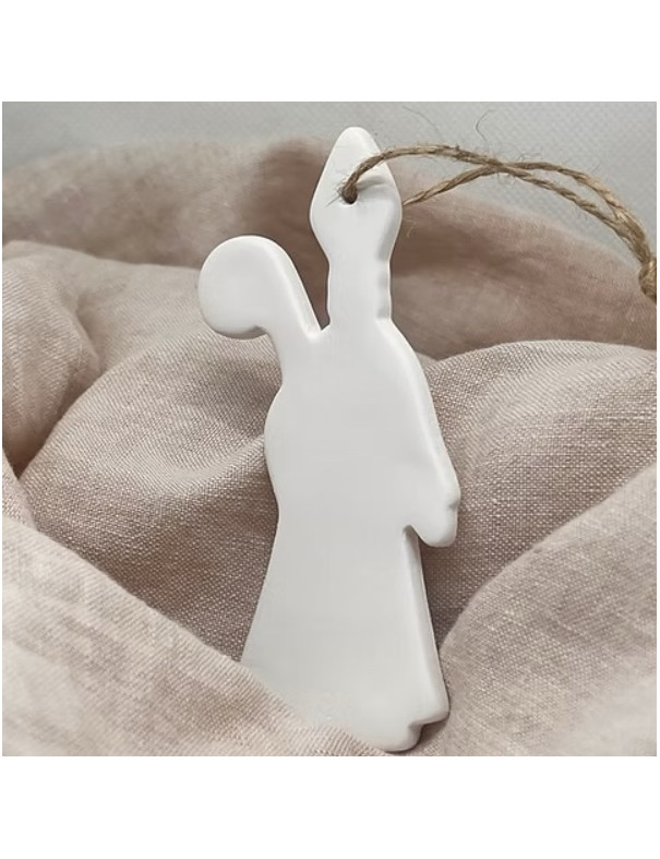 Saint Nicolas en porcelaine blanche