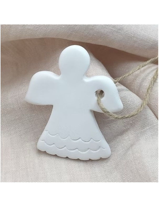 Ange Adeline en porcelaine blanche