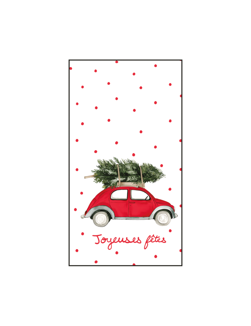 Serviettes en papier rectangle