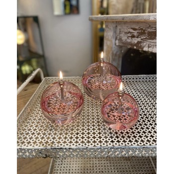 Lampe à huile - Sphère pink