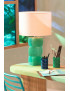 Lampe de table cubes verts