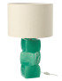 Lampe de table cubes verts