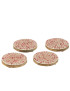 Set de 4 sous verre en manguier