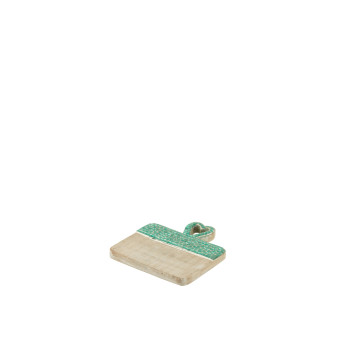 Planche en bois de manguier turquoise