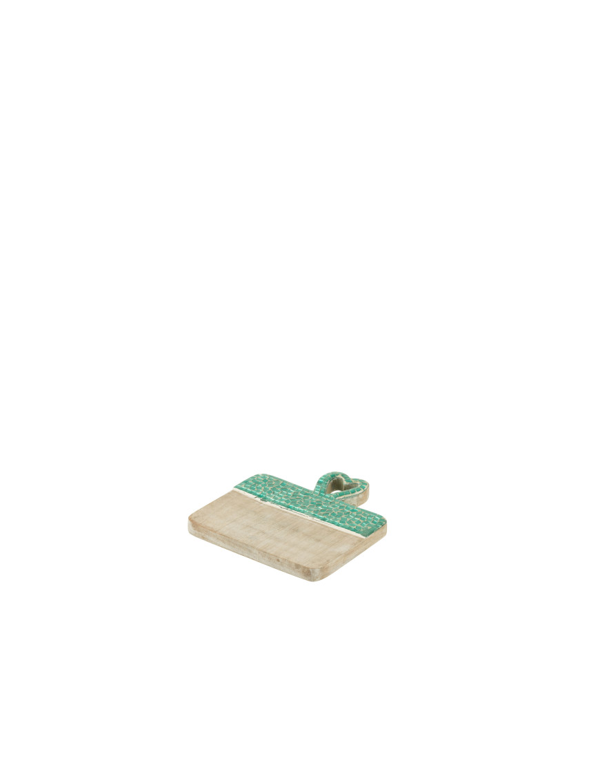Planche en bois de manguier turquoise