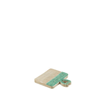 Planche en bois de manguier turquoise