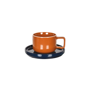 Tasse chic Brun & Bleu