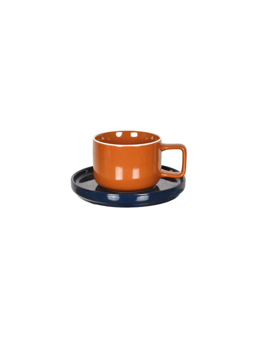 Tasse chic Brun & Bleu