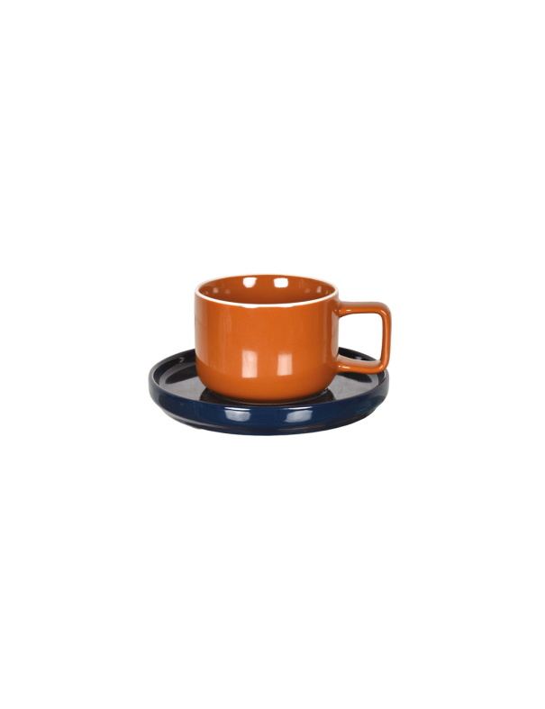 Tasse chic Brun & Bleu