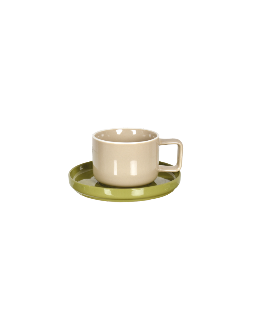 Tasse chic Beige & Kaki