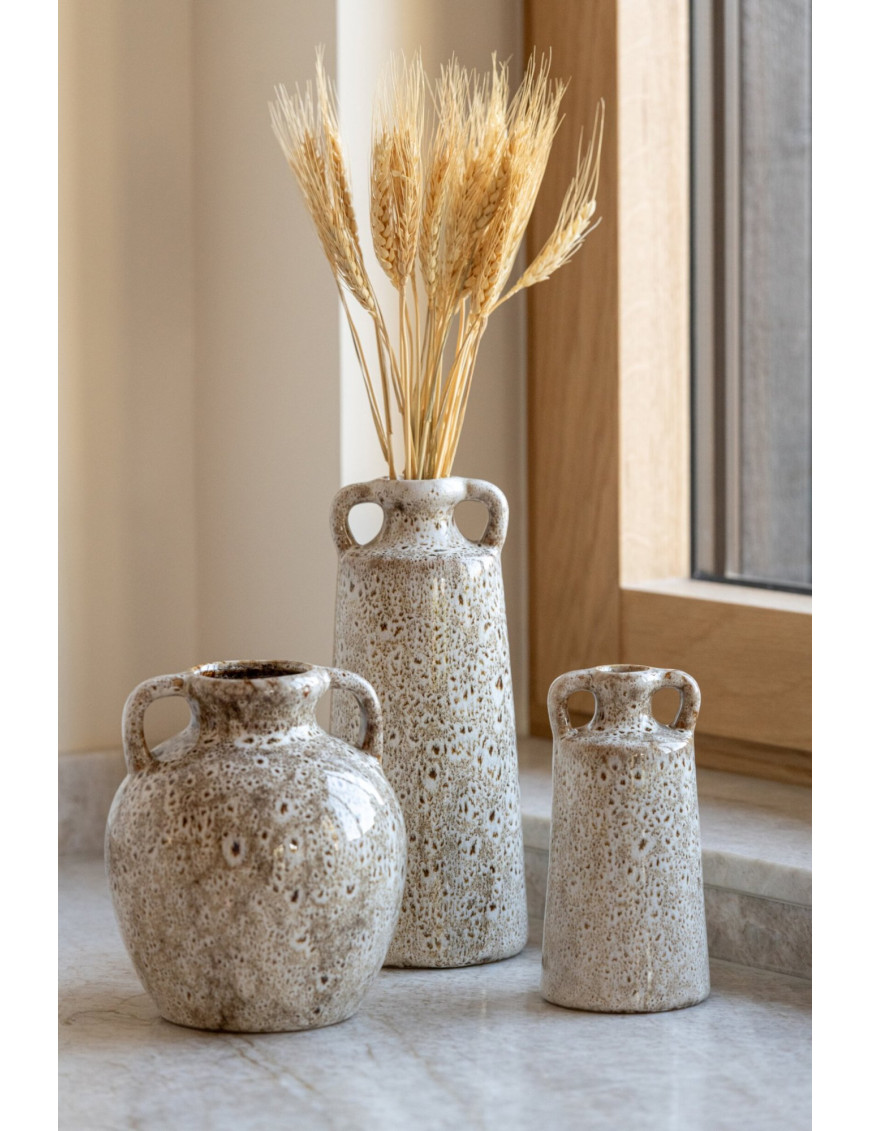 Vase porcelaine sable