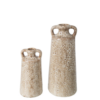 Vase porcelaine sable